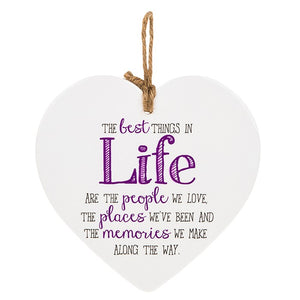 From The Heart Plaque - Memories Sentiment