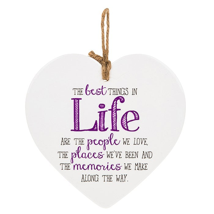 From The Heart Plaque - Memories Sentiment