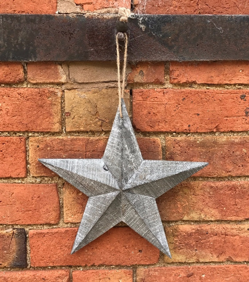 Greywashed Wooden Barn Star