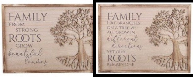 Tree of life plaque - Family like branches