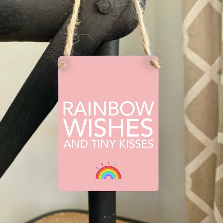 Rainbow Kisses Mini Metal Sign