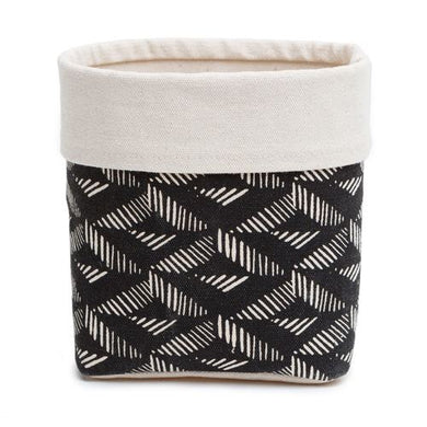 Aztec Print Fabric Storage Basket