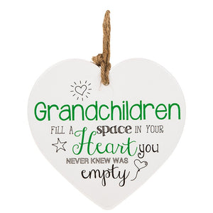 From the Heart Ceramic Plaque - Grandchildren