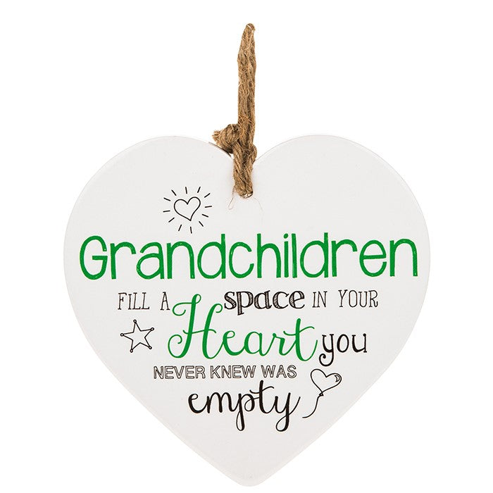 From the Heart Ceramic Plaque - Grandchildren