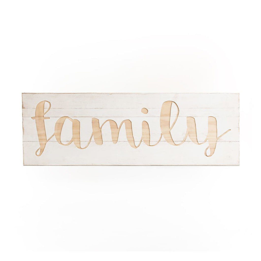 Wooden Family Sign