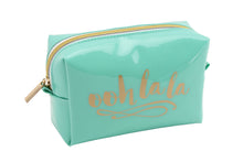 Load image into Gallery viewer, &#39;Ooh La La&#39; Teal Oh So Pretty Make Up/Toiletry Bag
