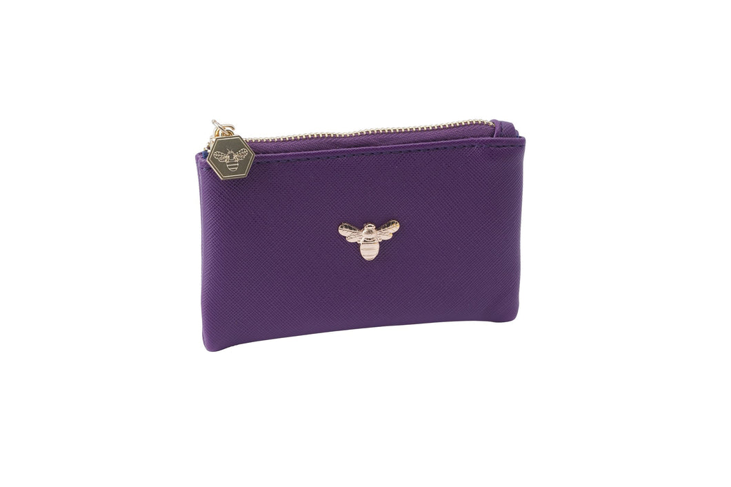The Beekeeper Purple Purse with Gold Bee