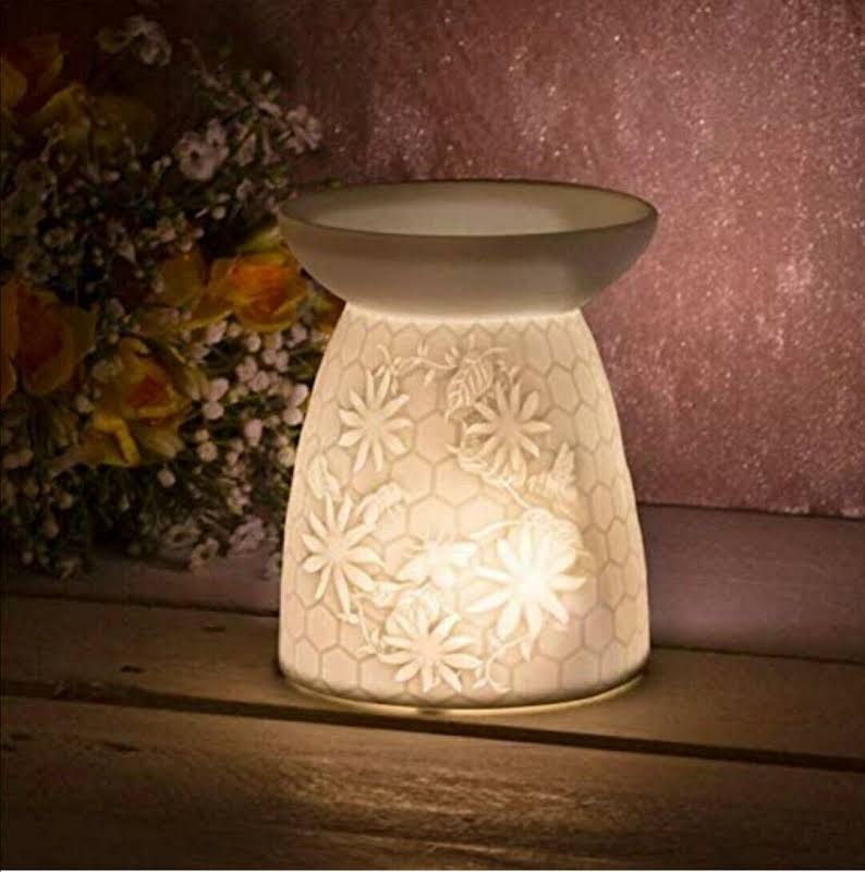 White Wax Warmer Honeycomb