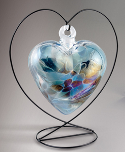 Birth Gem Heart by Nobile Glass - September