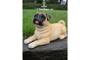 Pug garden ornament