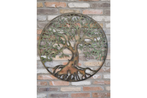 Metal tree wall decoration