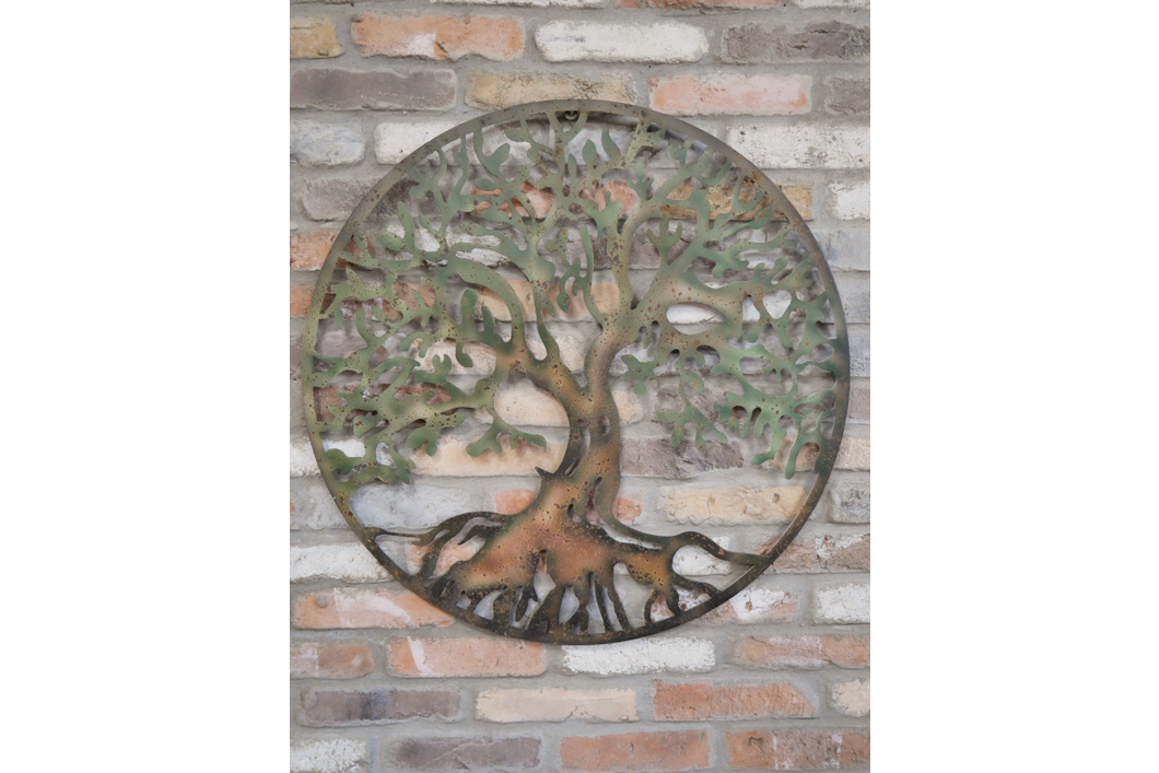 Metal tree wall decoration