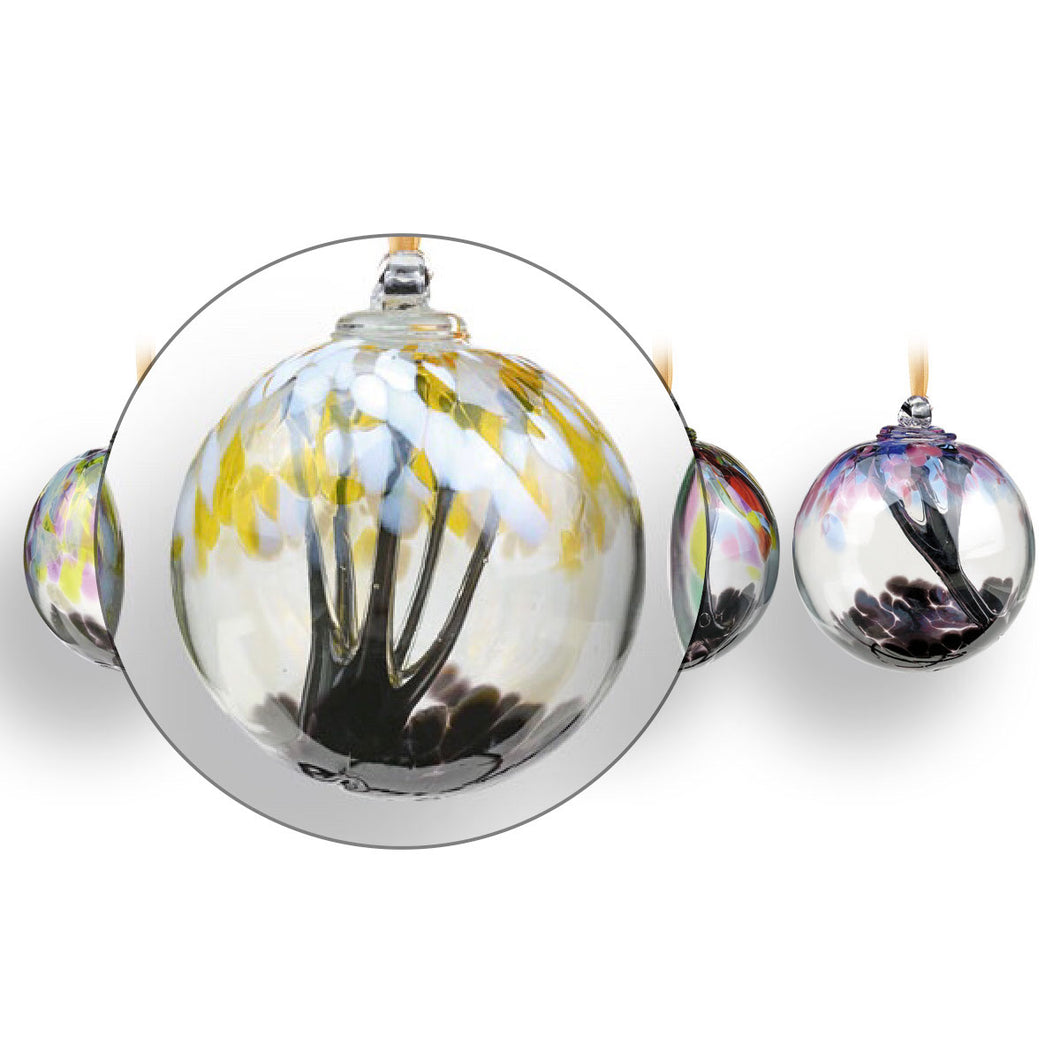 Tree of life handmade glass ball by Nobile Glass