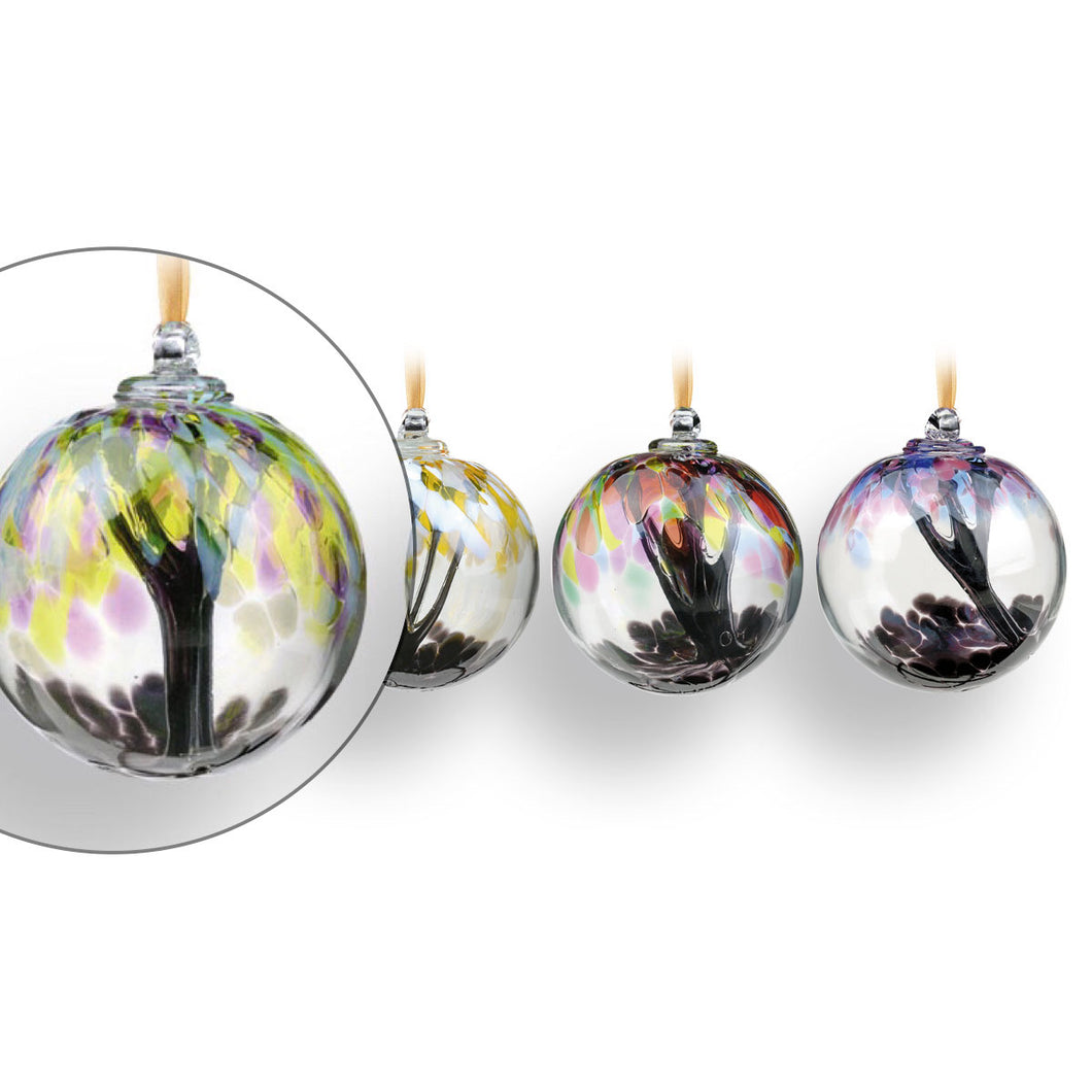 Tree of life handmade glass ball by a Nobile glass - 8 colours available