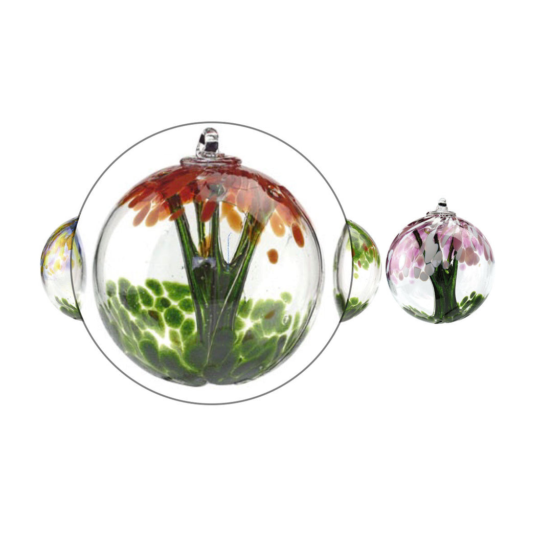 Tree of life handmade glass ball by Nobile glass - 8 colours available