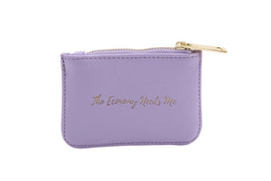 Willow and Rose Lilac Purse ‘The Economy Needs Me’