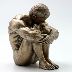 Hercules Figure Bronze Effect