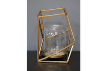 Load image into Gallery viewer, Metal flower holder - Gold colour
