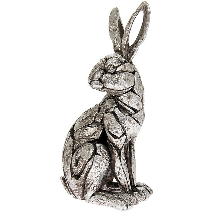 Natural World Silver Colour Hare Ornament