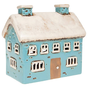 Village Pottery Blue Tealight Holder