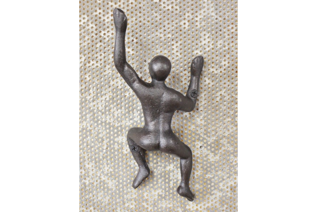 Climbing man coat hook - large