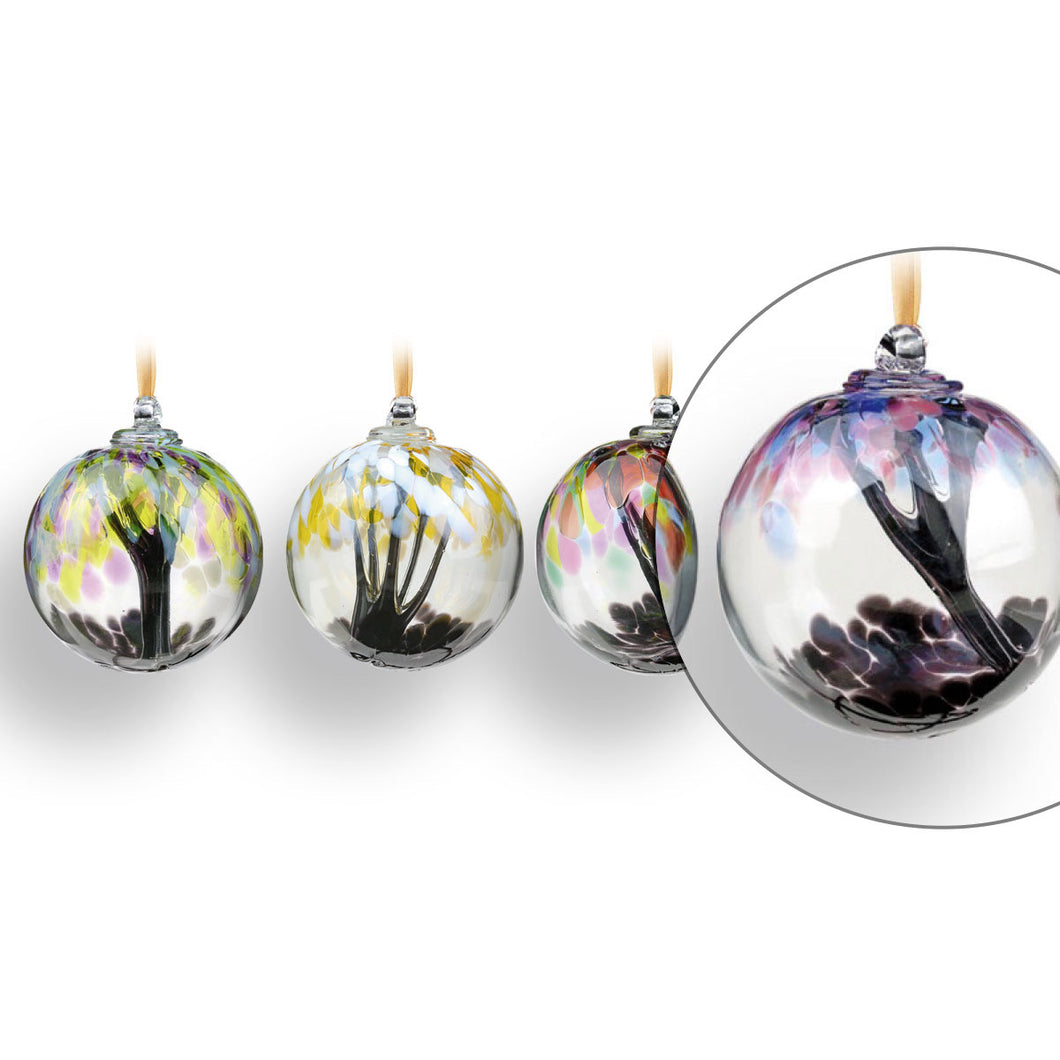 Tree of life handmade glass ball by Nobile Glass 8 colours available