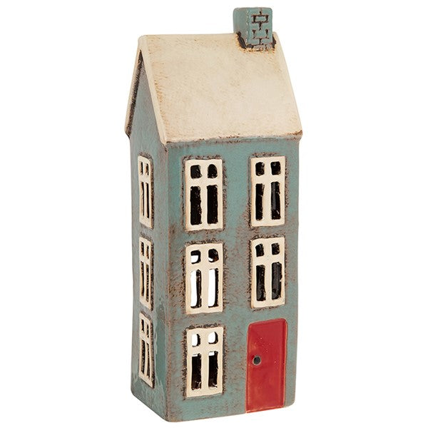 Village Pottery Tall Dark House