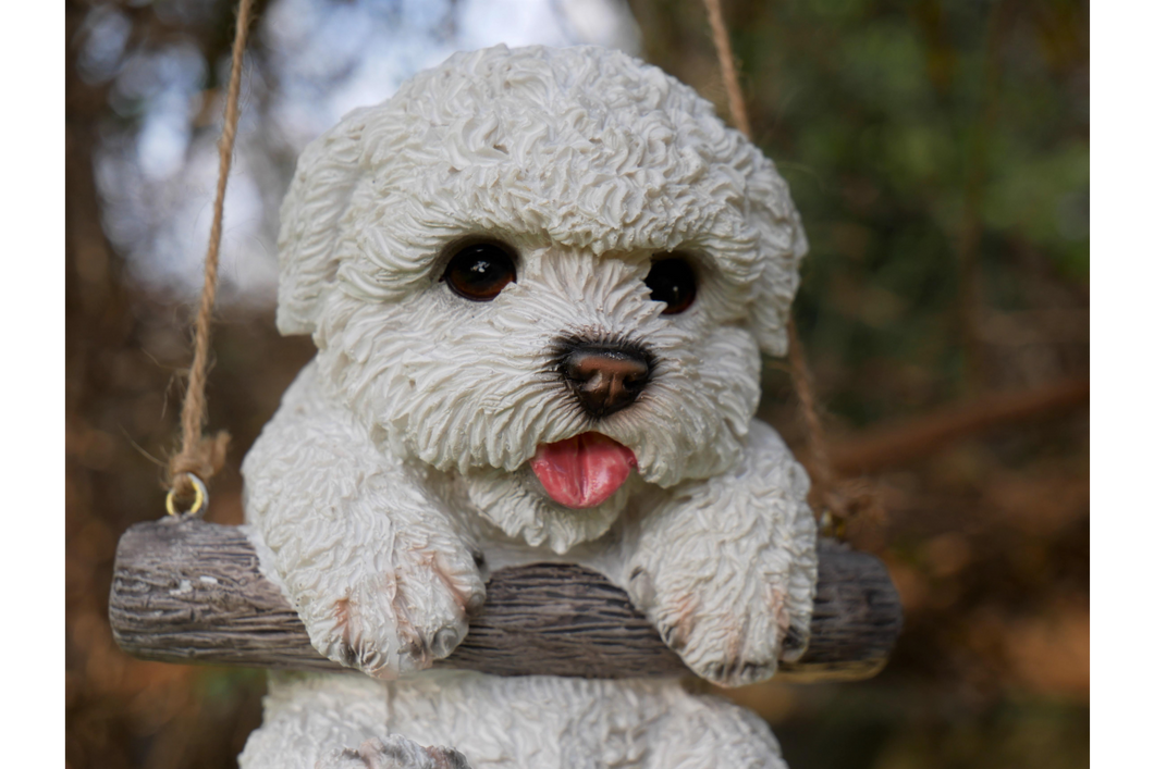 Hanging puppy ornament