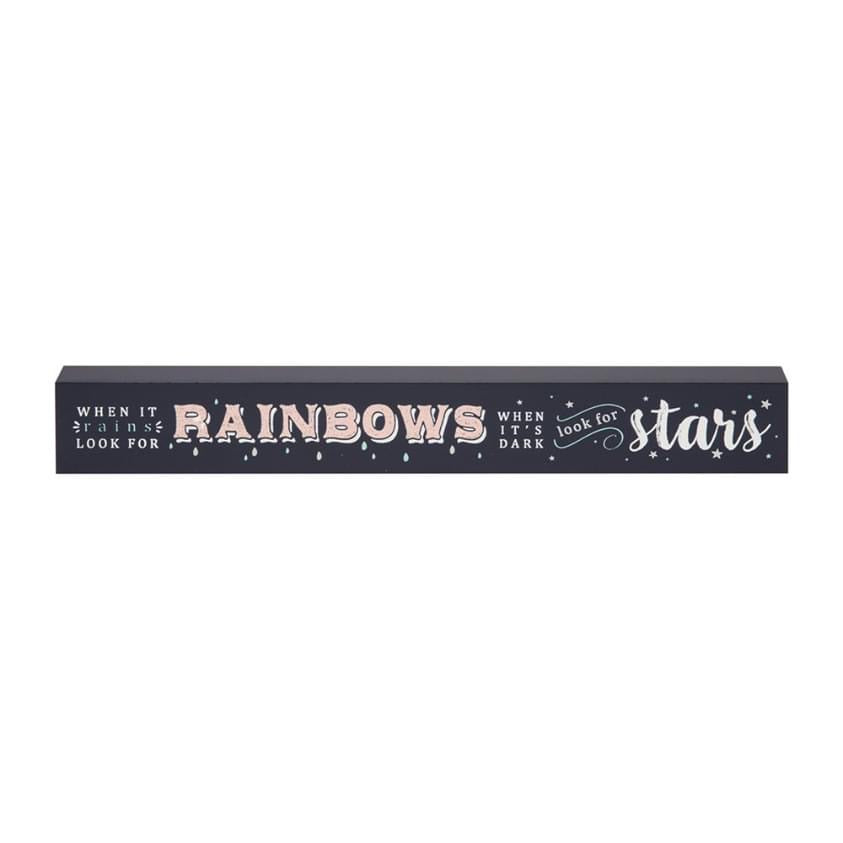 Rainbows and stars plaque