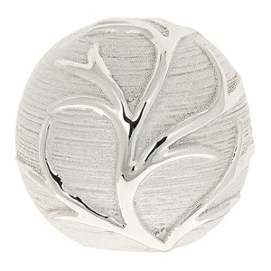 Silver Leaf decorative ball - Light Silver