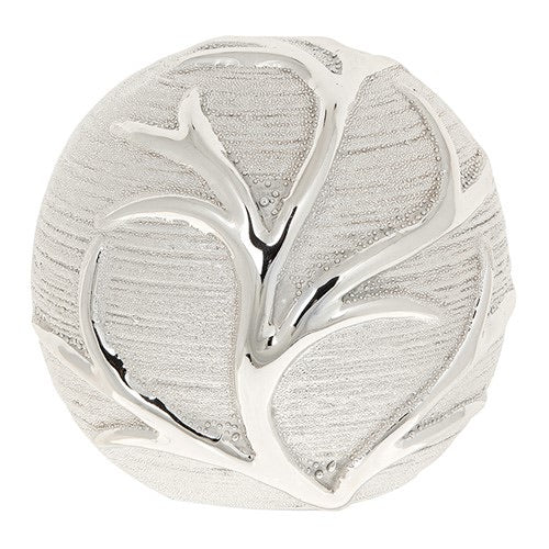 Silver Leaf decorative ball - Light Silver