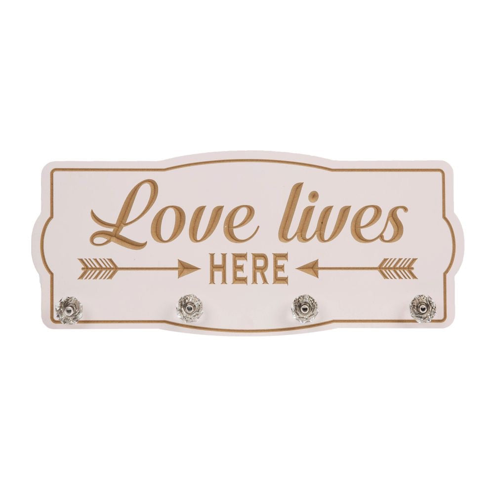 Love lives here wall plaque