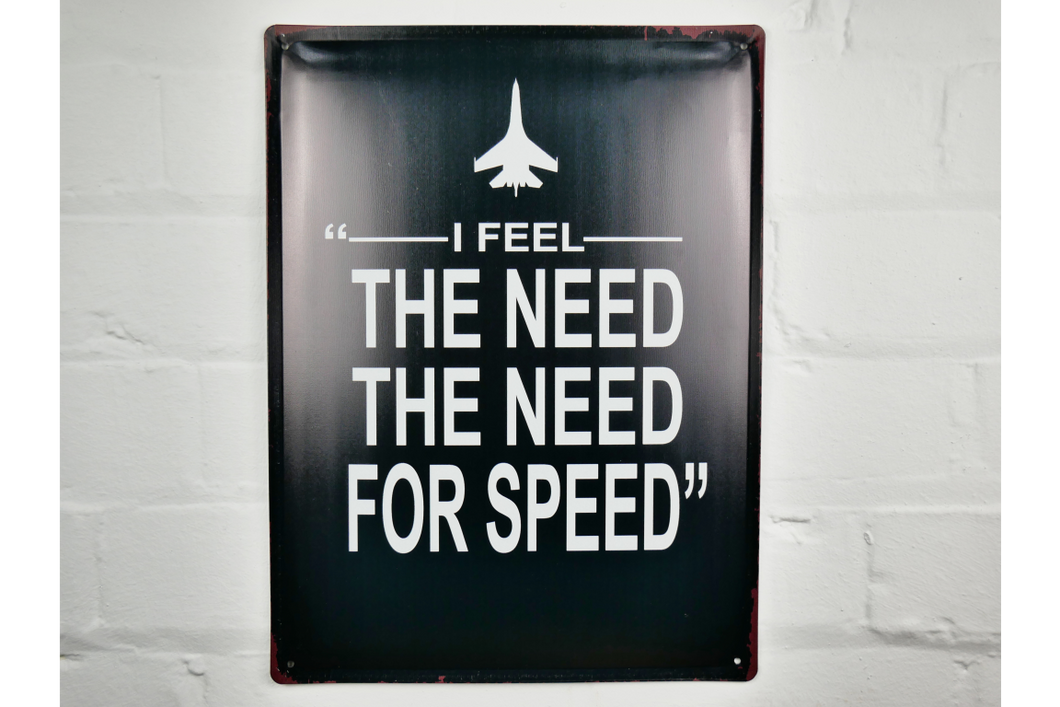 Metal sign Top Gun - Need for Speed