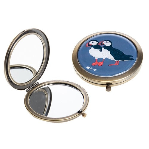 Puffin compact mirror
