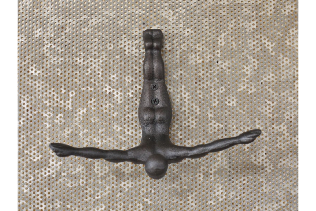 Diving man wall hook