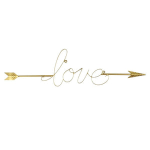 Gold wall decor - LOVE