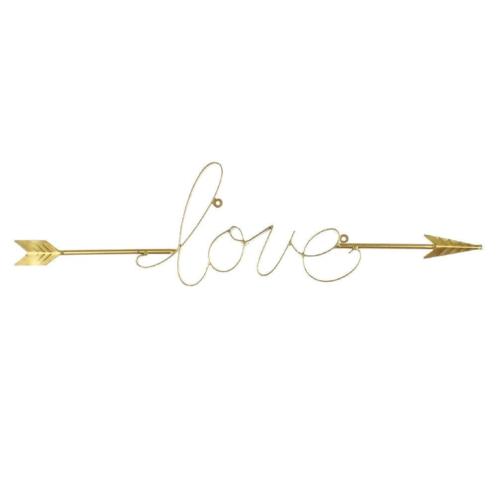 Gold wall decor - LOVE