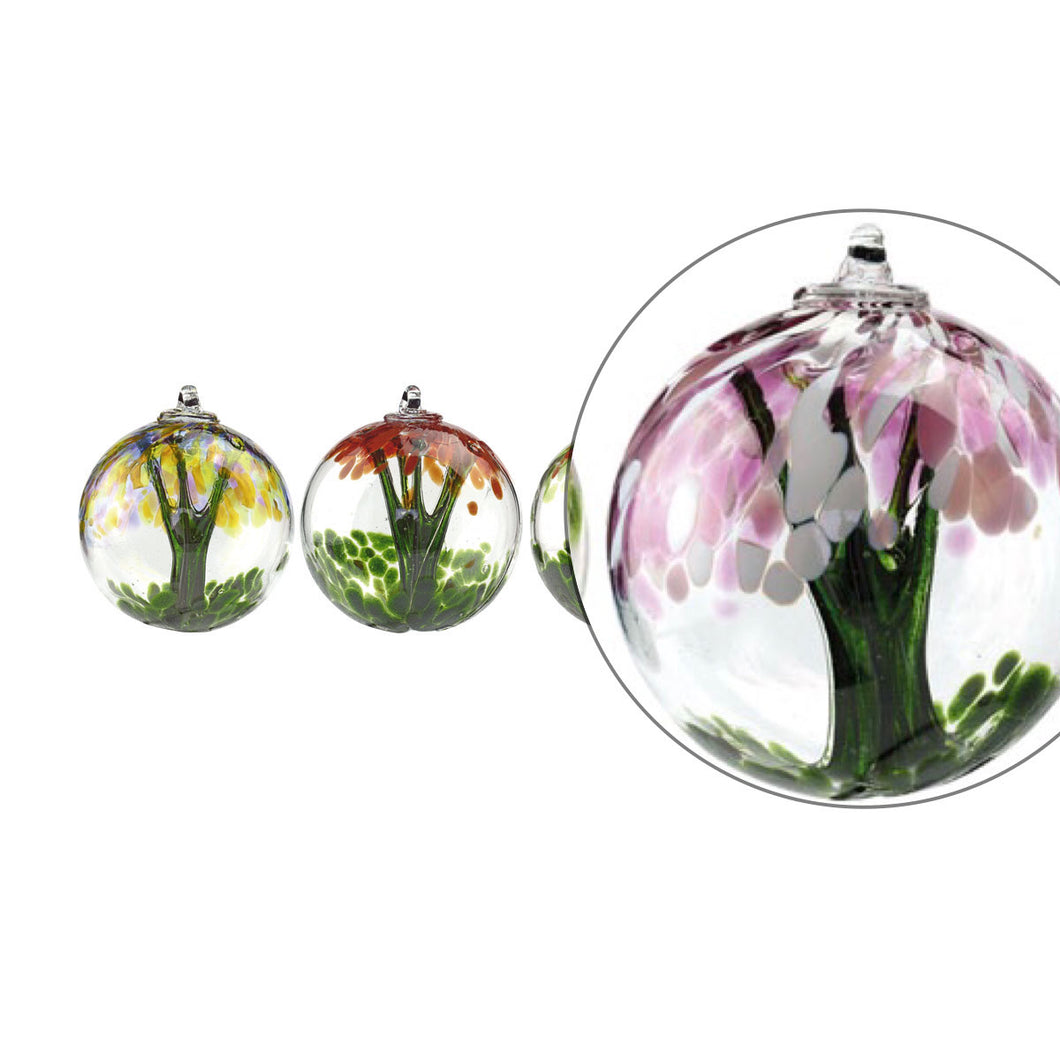 Tree of Life handmade glass ball by Nobile glass - 8 colours