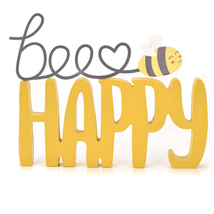 Bee Happy - Mantel Plaque