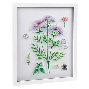 Natural Life Wild Flower Picture with White Frame