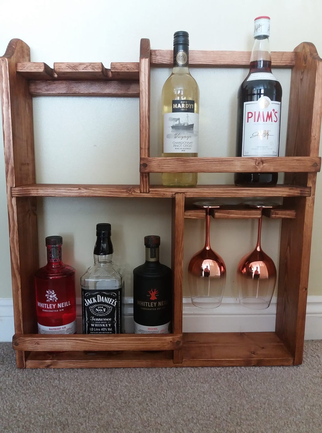 Gin/Drinks Shelf Handmade
