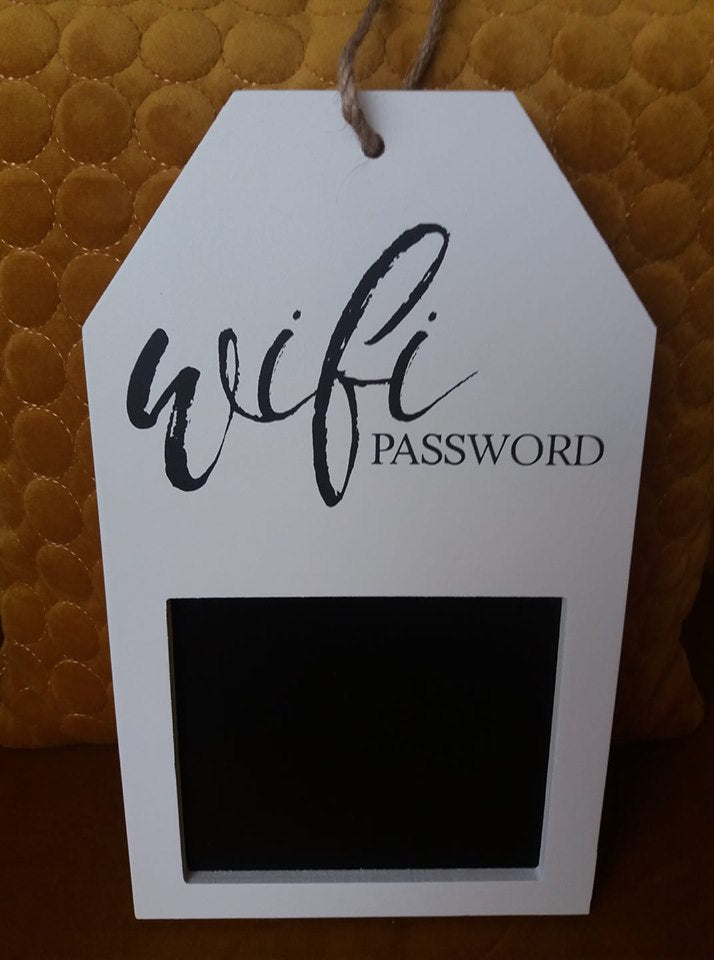 Wifi Password Chalkboard Sign